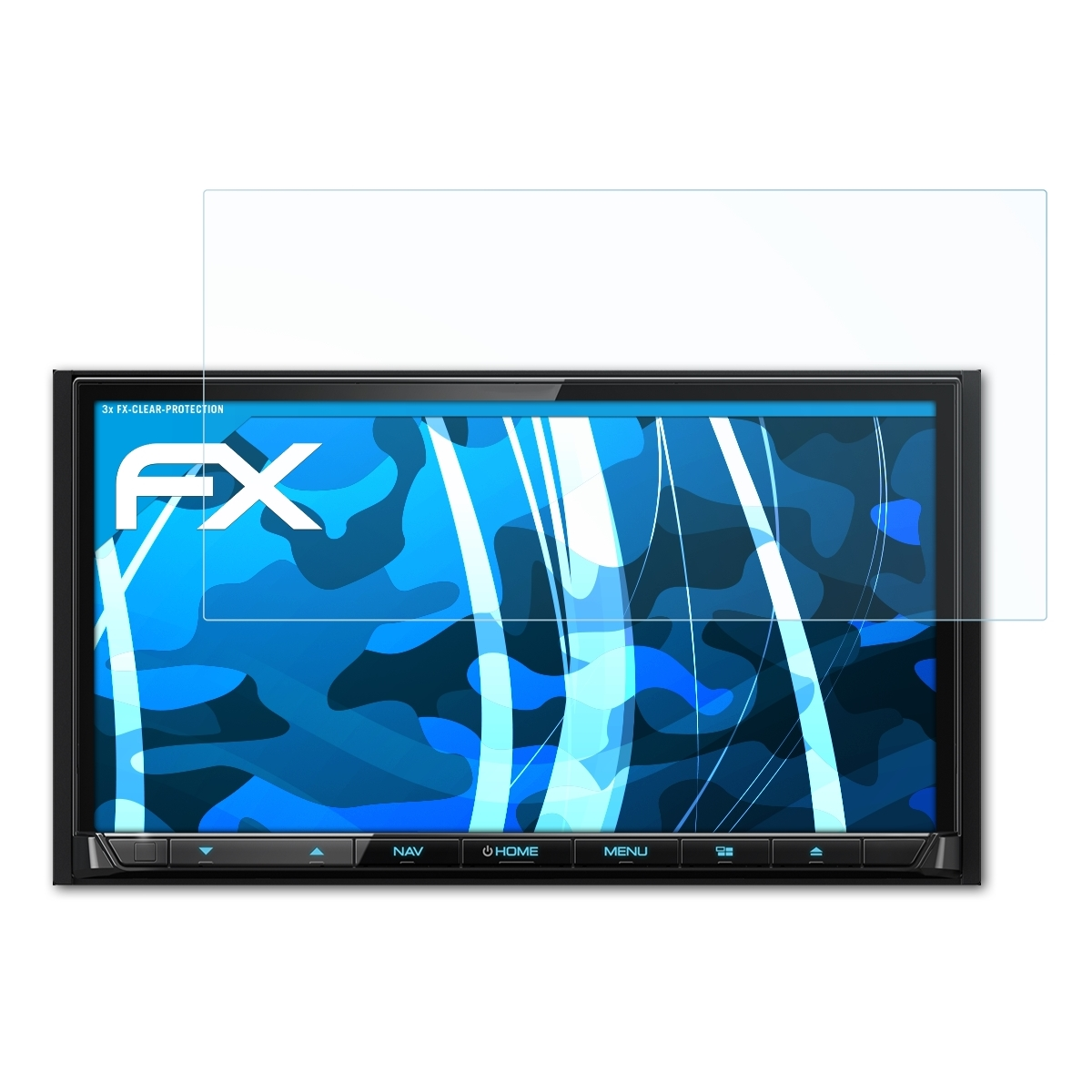 ATFOLIX 3x FX-Clear DNX8170DABS) Displayschutz(für Kenwood