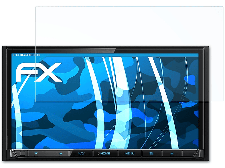 ATFOLIX 3x FX-Clear DNX8170DABS) Displayschutz(für Kenwood