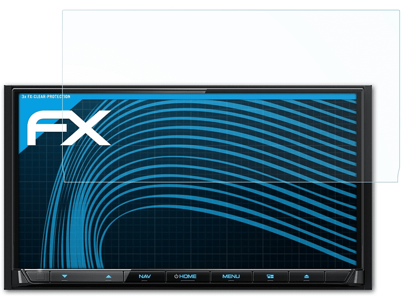 3x Displayschutz(für Kenwood ATFOLIX DNX8160DABS) FX-Clear