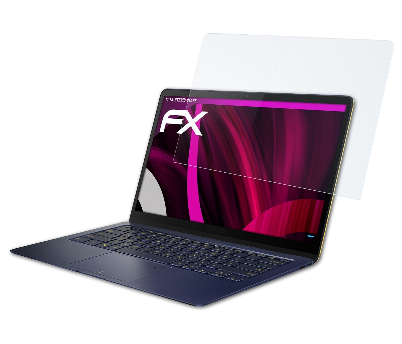 (UX490UA)) ZenBook 3 Schutzglas(für FX-Hybrid-Glass Asus ATFOLIX Deluxe