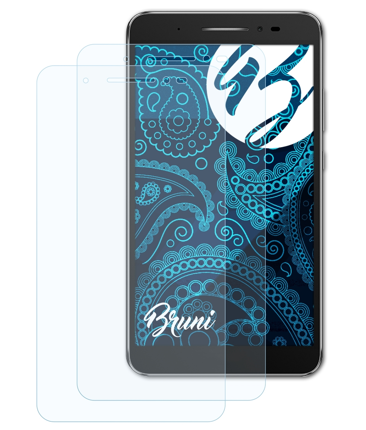 BRUNI 2x Basics-Clear 7.0 Schutzfolie(für ZenPad (Z171KG)) Asus C
