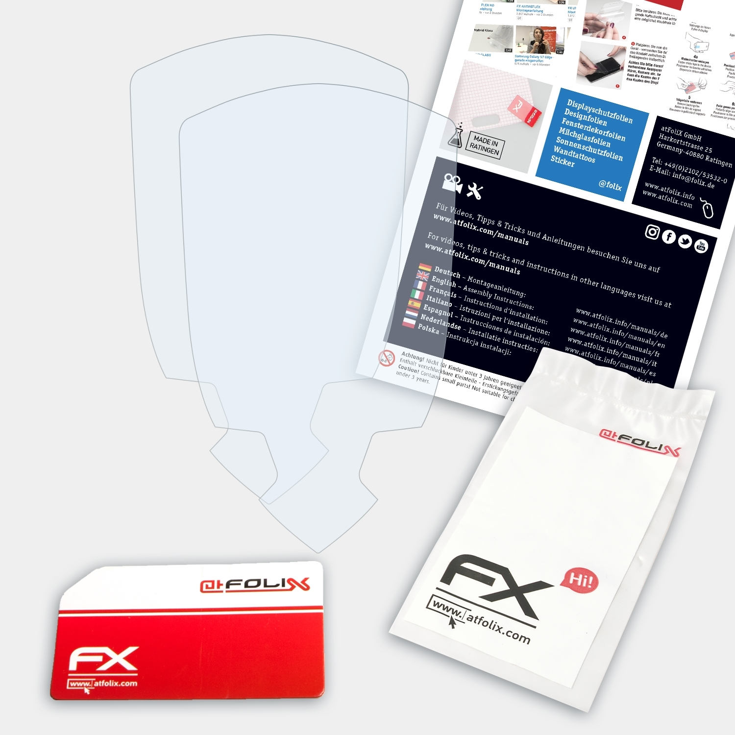 ATFOLIX 2x FX-Clear Displayschutz(für Smok ProColor)