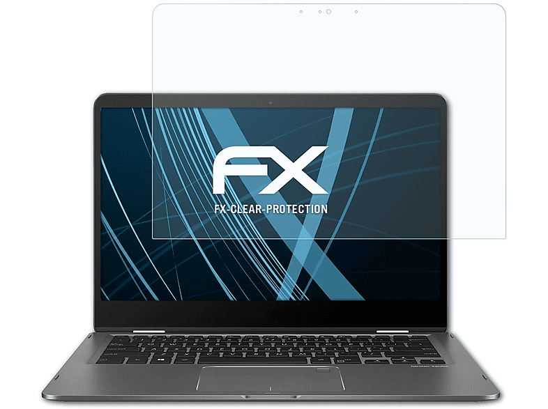 ATFOLIX 2x FX-Clear Displayschutz(für Asus ZenBook Flip 14 (UX461UN))