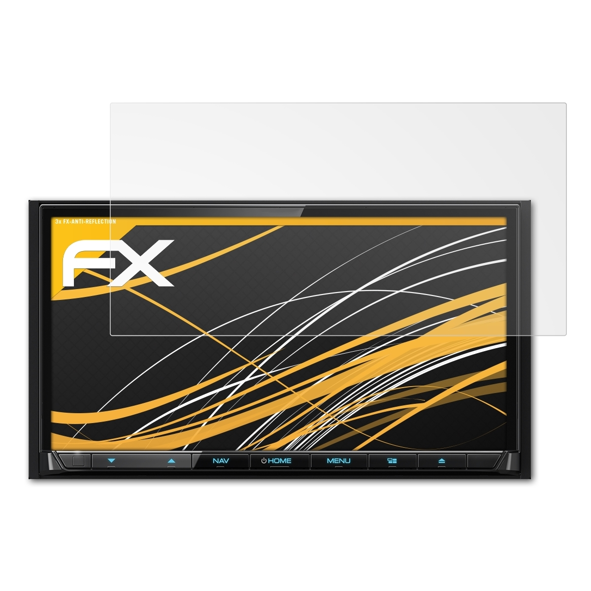 ATFOLIX Kenwood FX-Antireflex DNX8170DABS) 3x Displayschutz(für