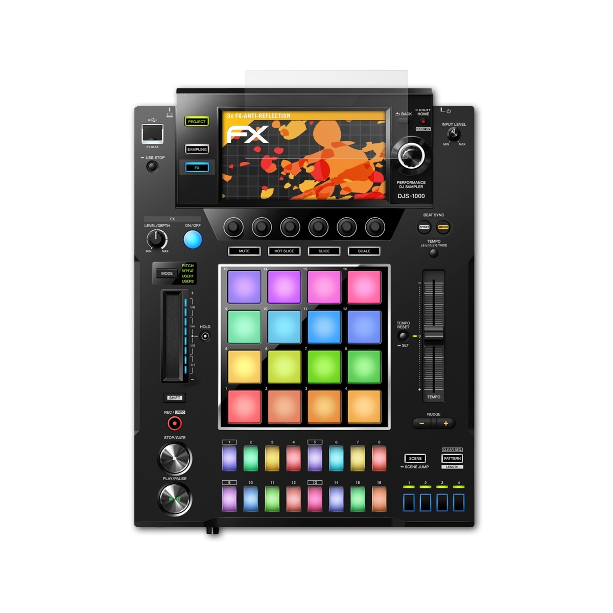 ATFOLIX FX-Antireflex DJS-1000) 3x Displayschutz(für Pioneer