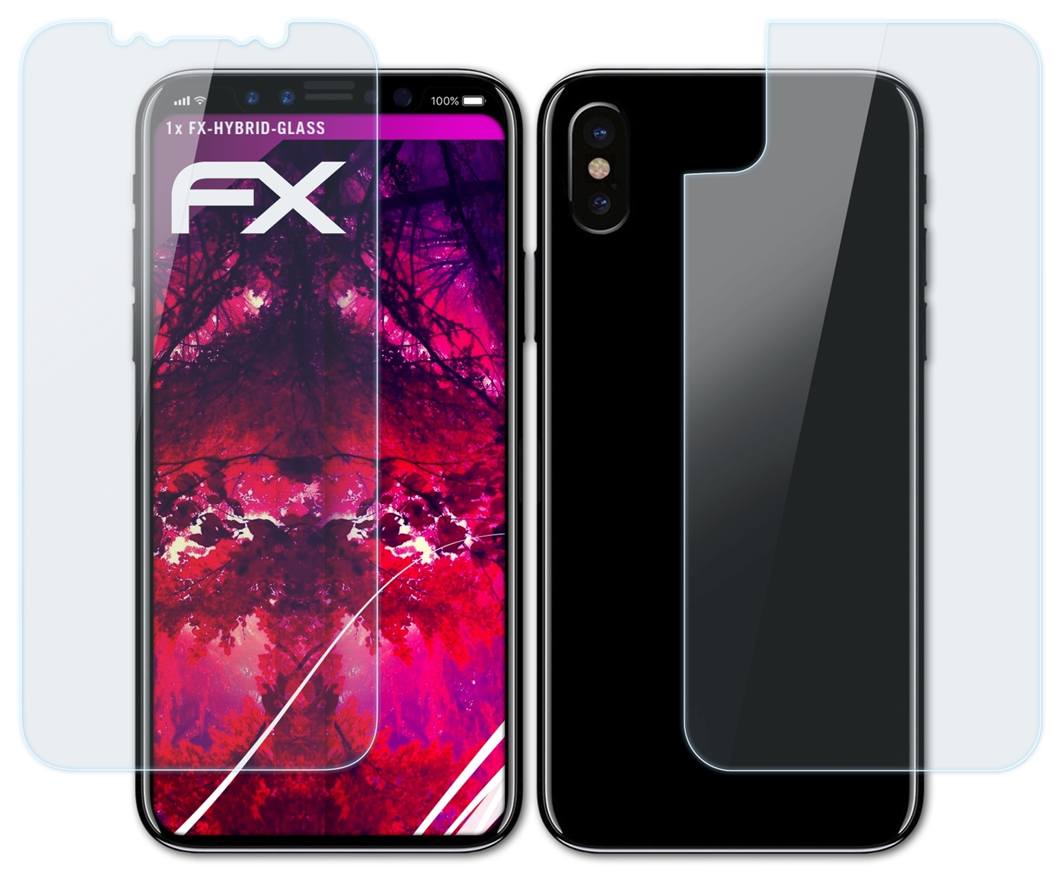 iPhone Schutzglas(für FX-Hybrid-Glass ATFOLIX X) Apple