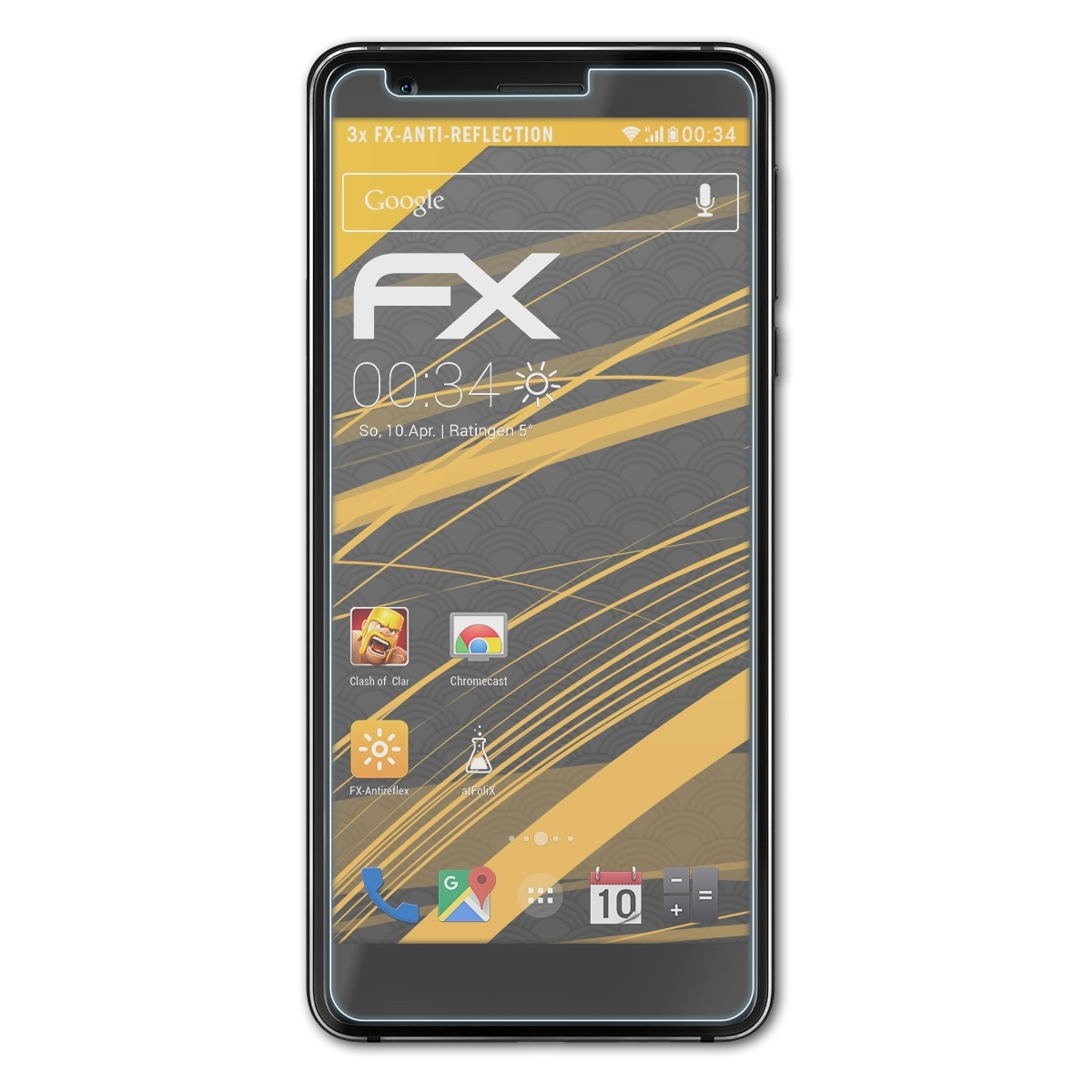 ATFOLIX 3x Displayschutz(für FX-Antireflex 3.1) Nokia