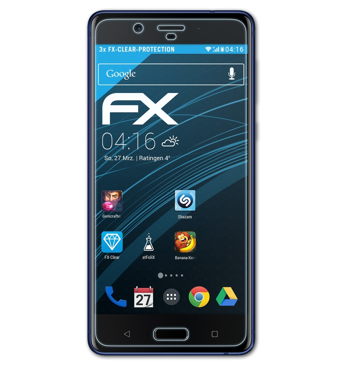 ATFOLIX 3x FX-Clear Nokia 8) Displayschutz(für