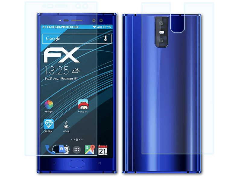 ATFOLIX 3x FX-Clear Oukitel K3) Displayschutz(für