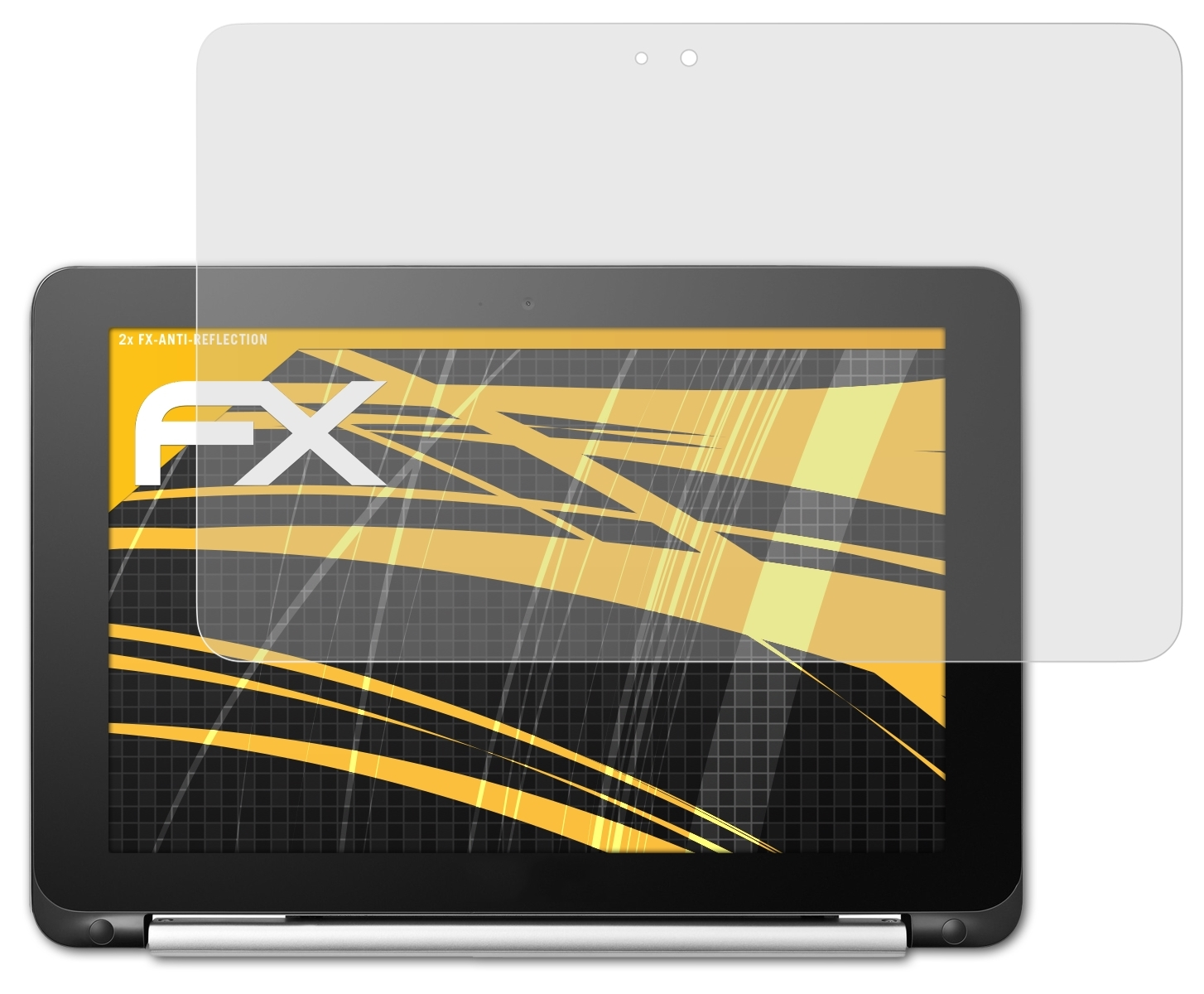 ATFOLIX 2x FX-Antireflex Displayschutz(für Asus Chromebook C101PA) Flip