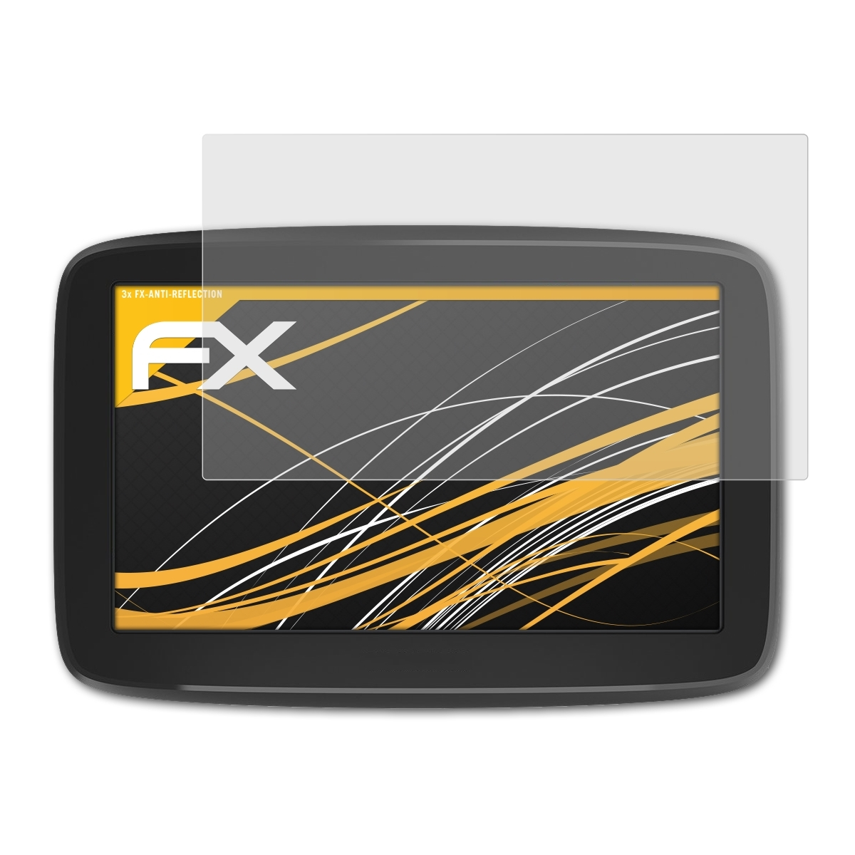 ATFOLIX 3x FX-Antireflex Displayschutz(für (5 inch)) TomTom Basic GO