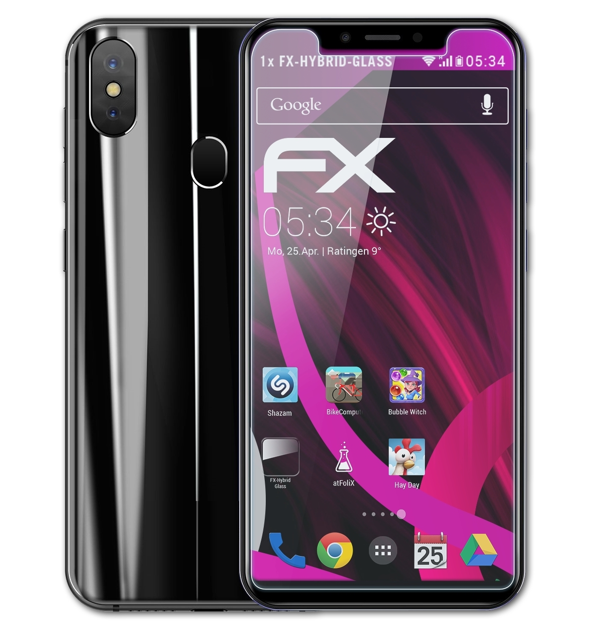 ATFOLIX FX-Hybrid-Glass Leagoo S9) Schutzglas(für