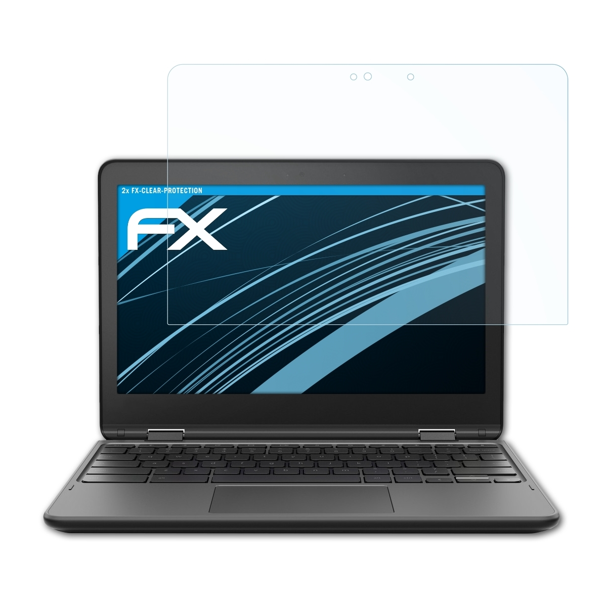 ATFOLIX 2x FX-Clear Displayschutz(für Chromebook) Lenovo 300e