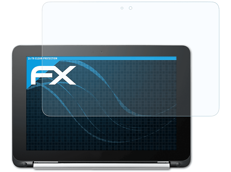 ATFOLIX 2x FX-Clear Displayschutz(für Asus Chromebook Flip C101PA)