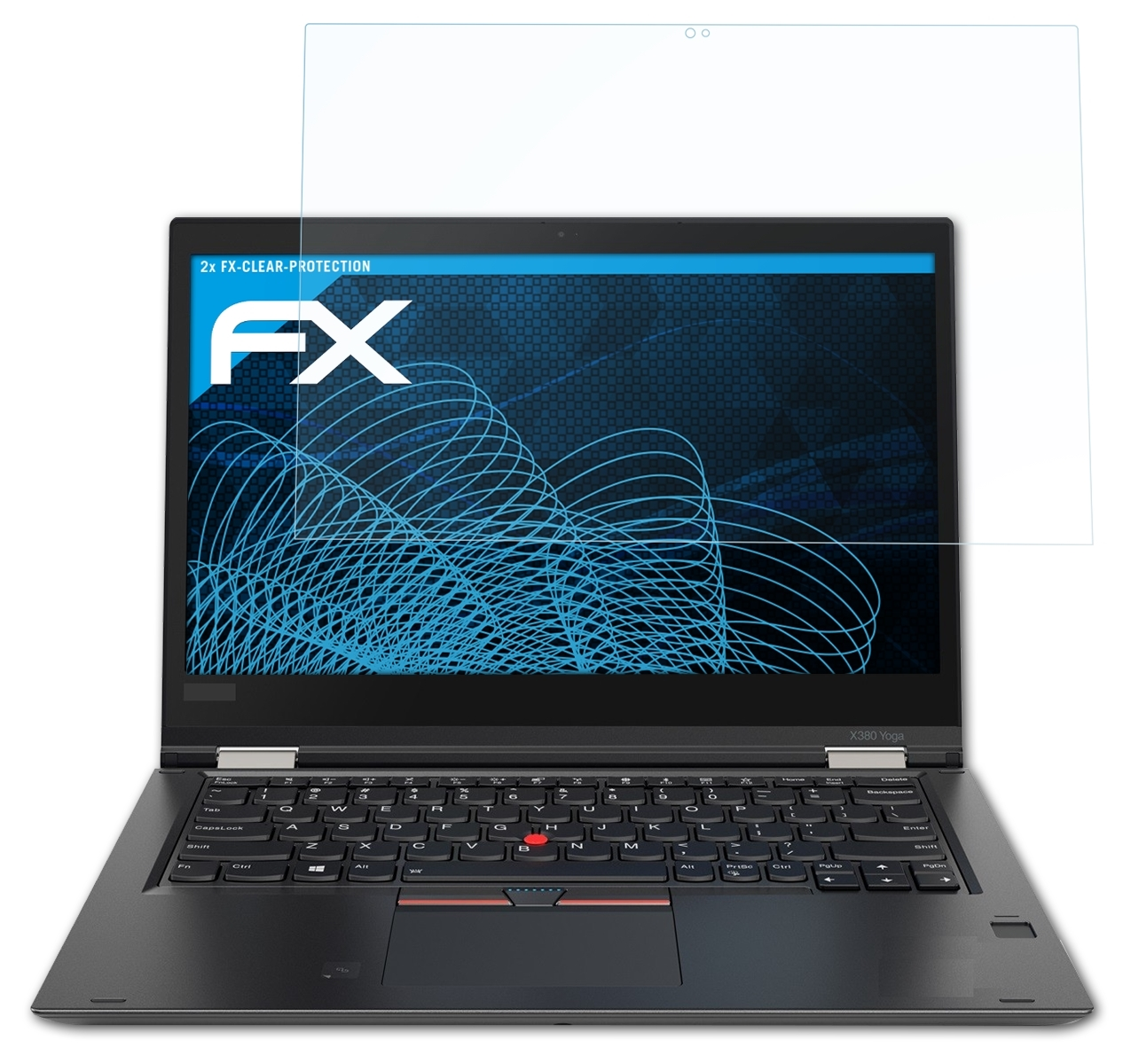 ATFOLIX 2x Displayschutz(für Yoga) Lenovo ThinkPad X380 FX-Clear