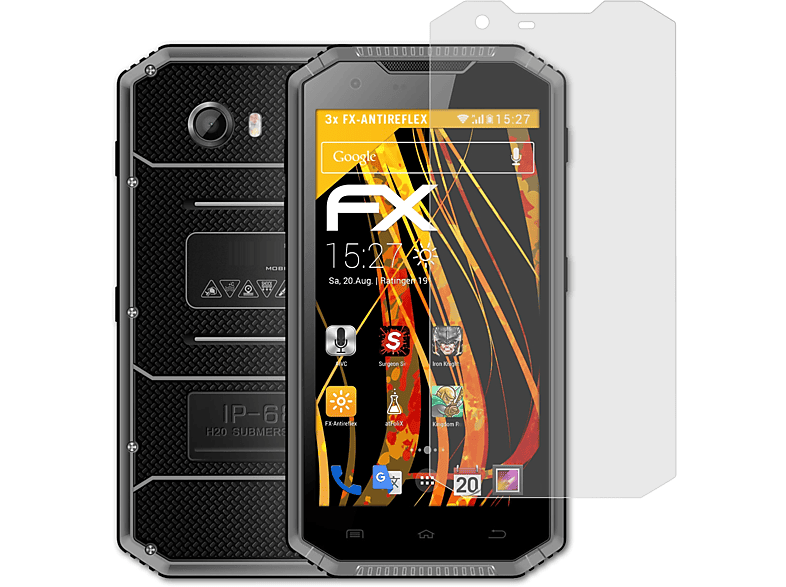 FX-Antireflex 3x W7) Displayschutz(für ATFOLIX E&L