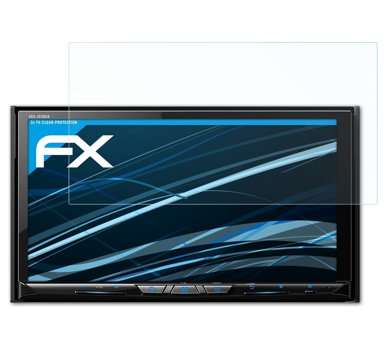 ATFOLIX 3x Pioneer Displayschutz(für FX-Clear Avic-Z810DAB)