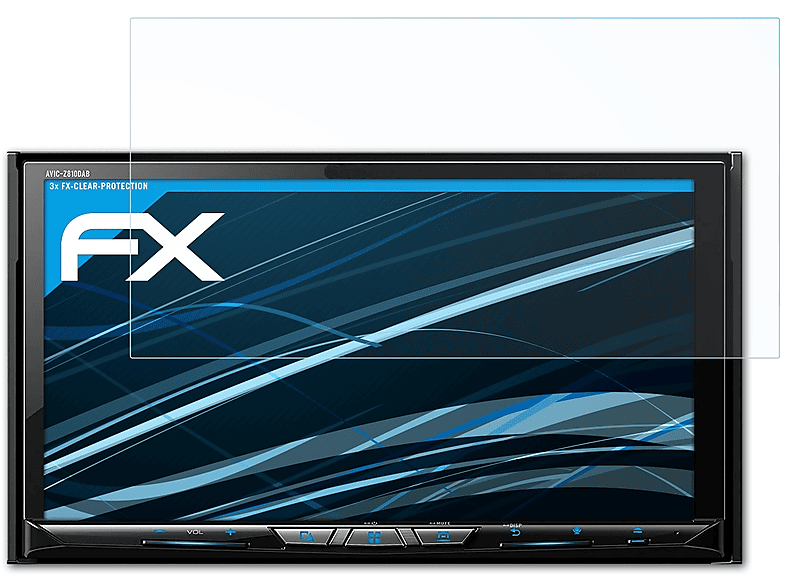 ATFOLIX 3x Pioneer Displayschutz(für FX-Clear Avic-Z810DAB)