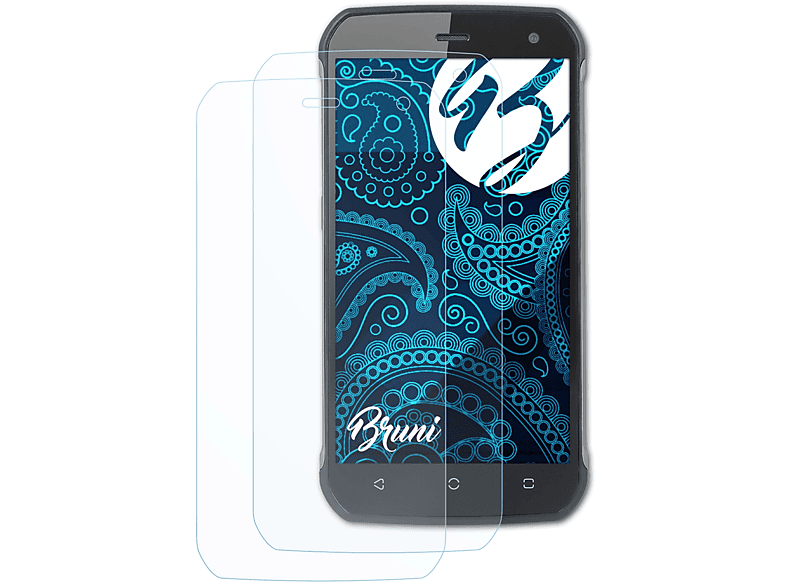 BRUNI 2x Basics-Clear Schutzfolie(für Hammer Blade) myPhone
