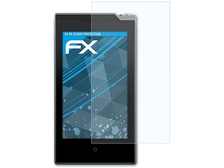 3x S) Displayschutz(für Plenue FX-Clear ATFOLIX Cowon