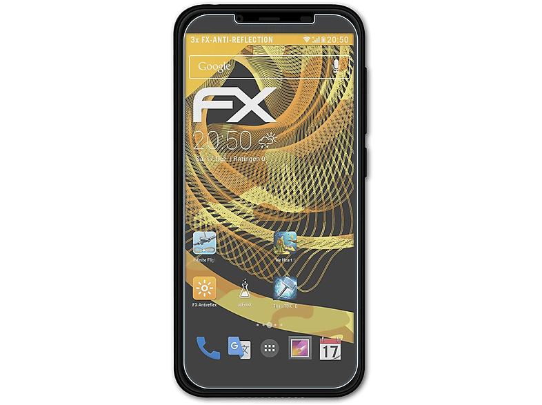 ATFOLIX 3x FX-Antireflex Displayschutz(für Hisense F17 Infinity Pro)