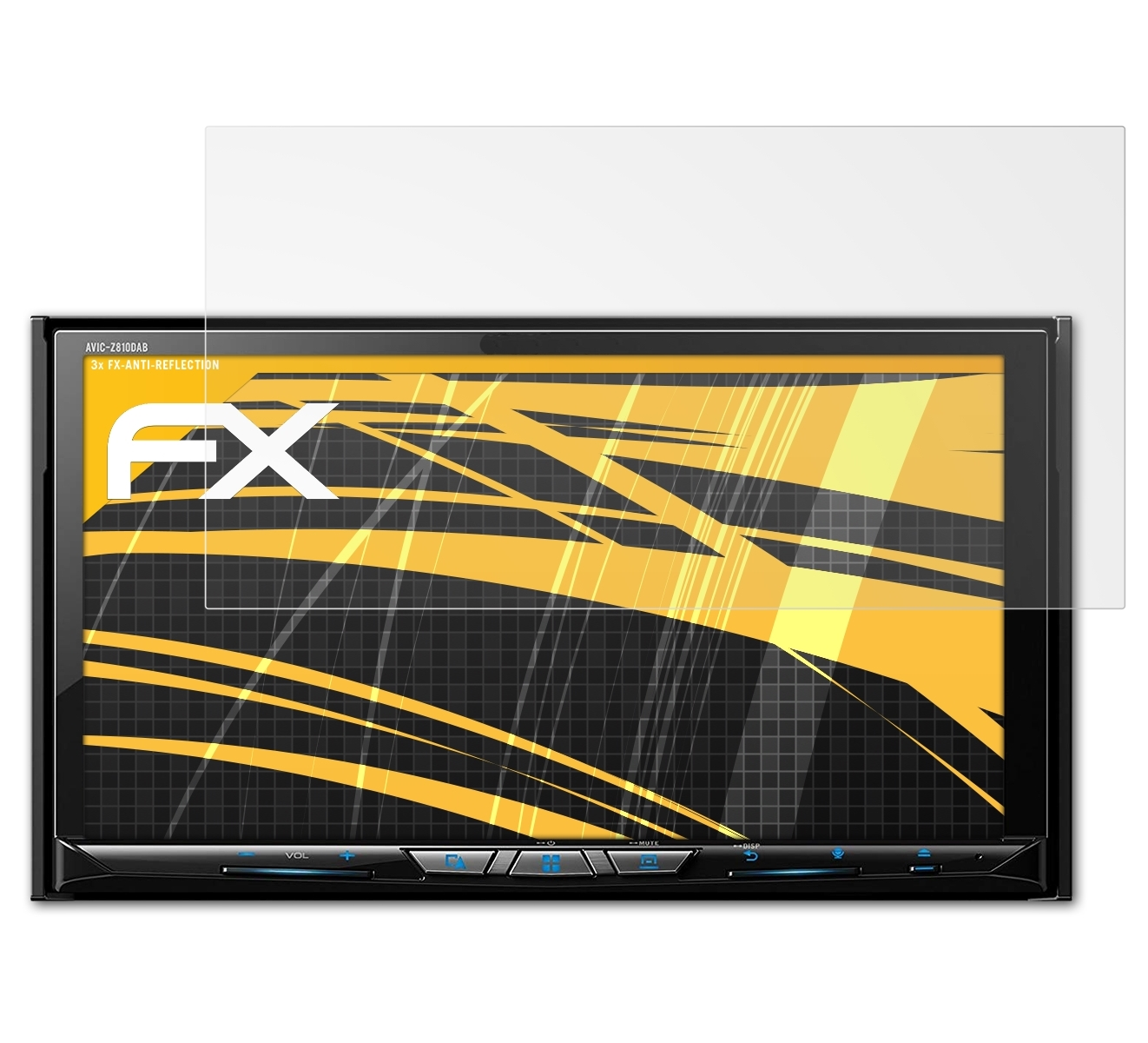 Avic-Z810DAB) 3x Pioneer ATFOLIX FX-Antireflex Displayschutz(für