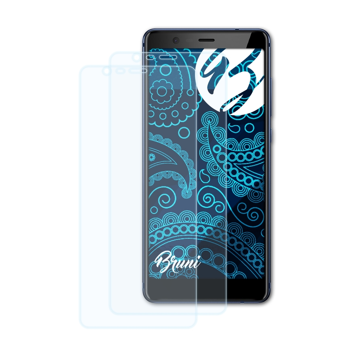 Nokia BRUNI 2x Basics-Clear 5.1) Schutzfolie(für
