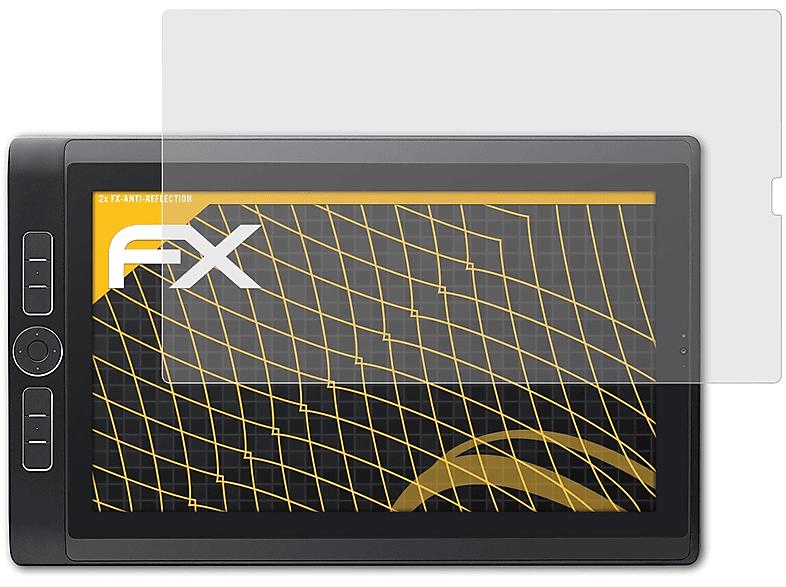 ATFOLIX 2x Wacom Pro 13) MobileStudio FX-Antireflex Displayschutz(für