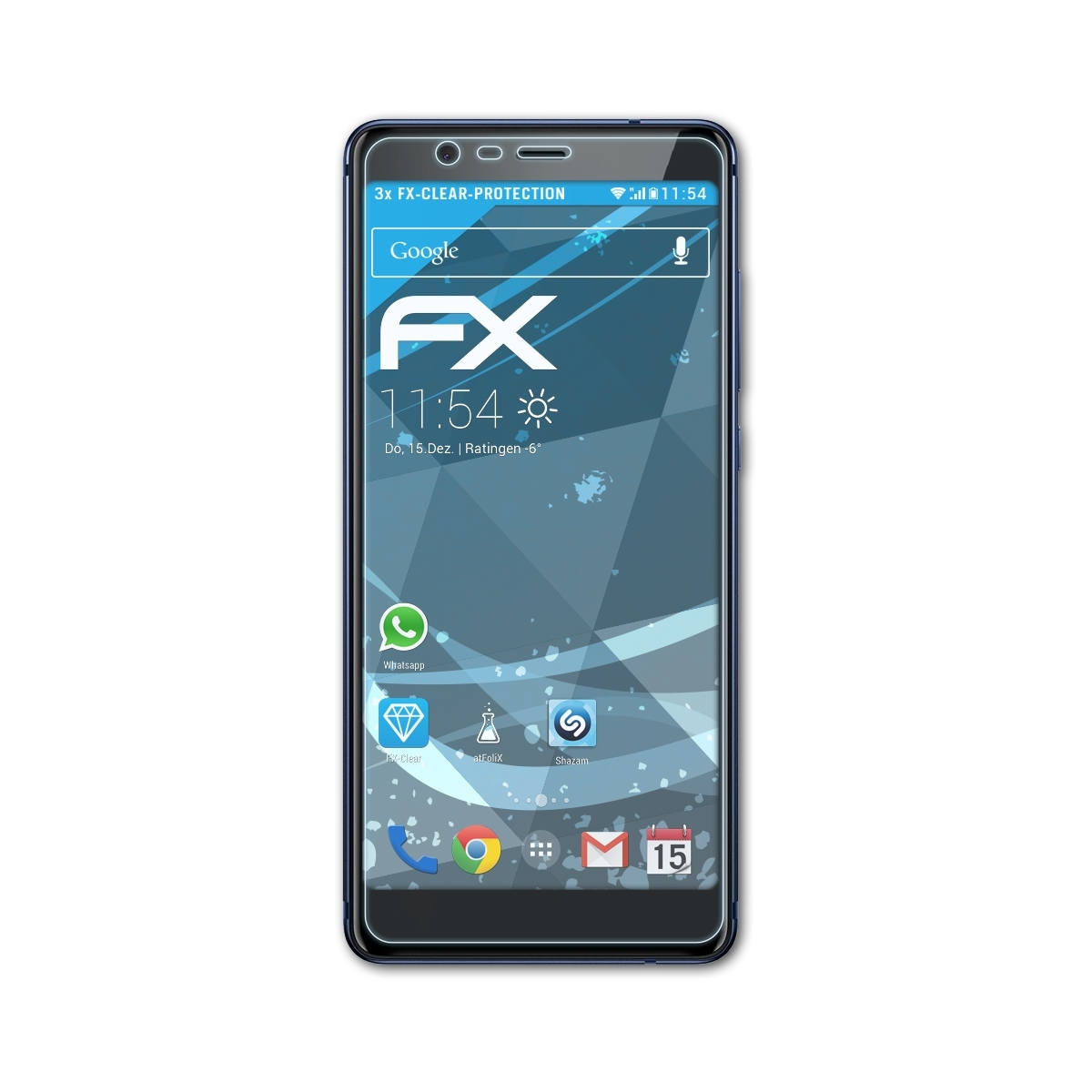 ATFOLIX 3x FX-Clear Displayschutz(für 5.1) Nokia