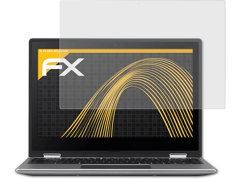 ATFOLIX 2x FX-Antireflex Displayschutz(für Acer 11 Spin (CP311)) Chromebook