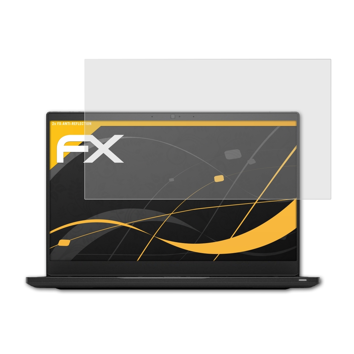 ATFOLIX 2x FX-Antireflex 7390) Displayschutz(für Dell Latitude