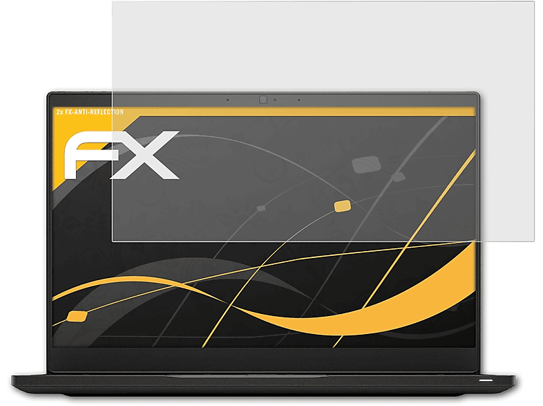 ATFOLIX 2x FX-Antireflex Displayschutz(für Dell Latitude 7390)