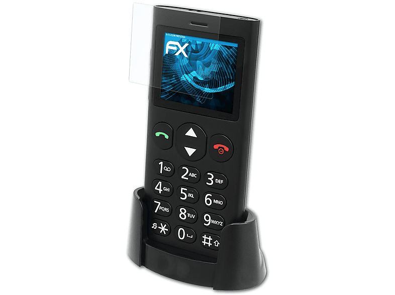 Ergophone 6260) 3x Displayschutz(für ATFOLIX FX-Clear tiptel