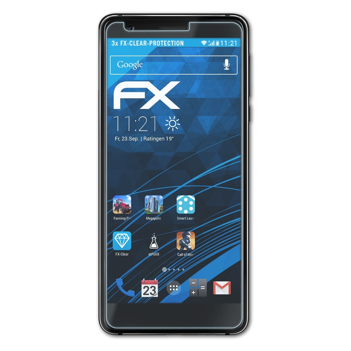 3x Displayschutz(für FX-Clear Nokia ATFOLIX 3.1)