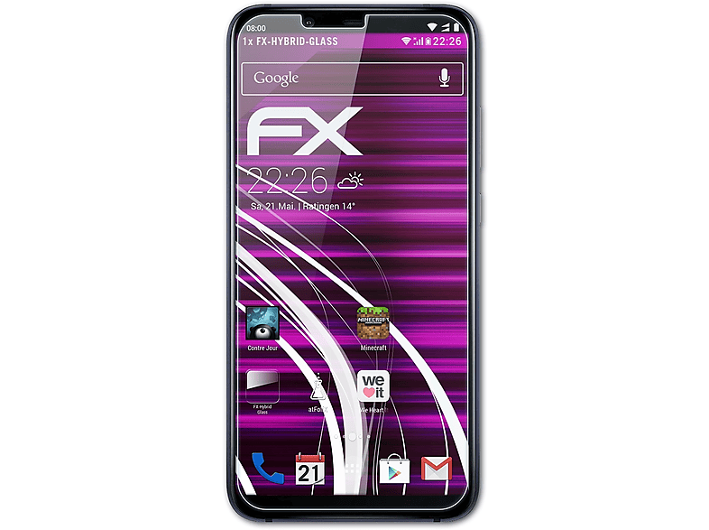 ATFOLIX FX-Hybrid-Glass Schutzglas(für 8.1) Nokia