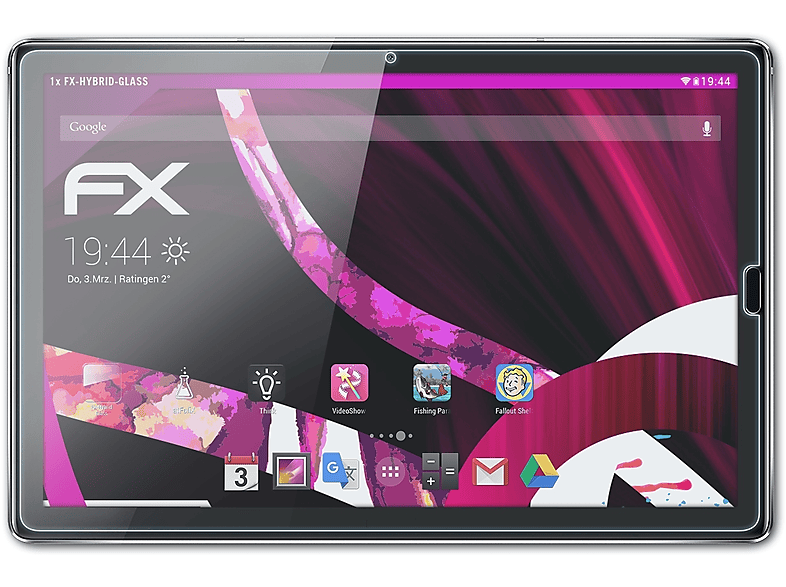 ATFOLIX FX-Hybrid-Glass Schutzglas(für Huawei Mediapad M5 10)
