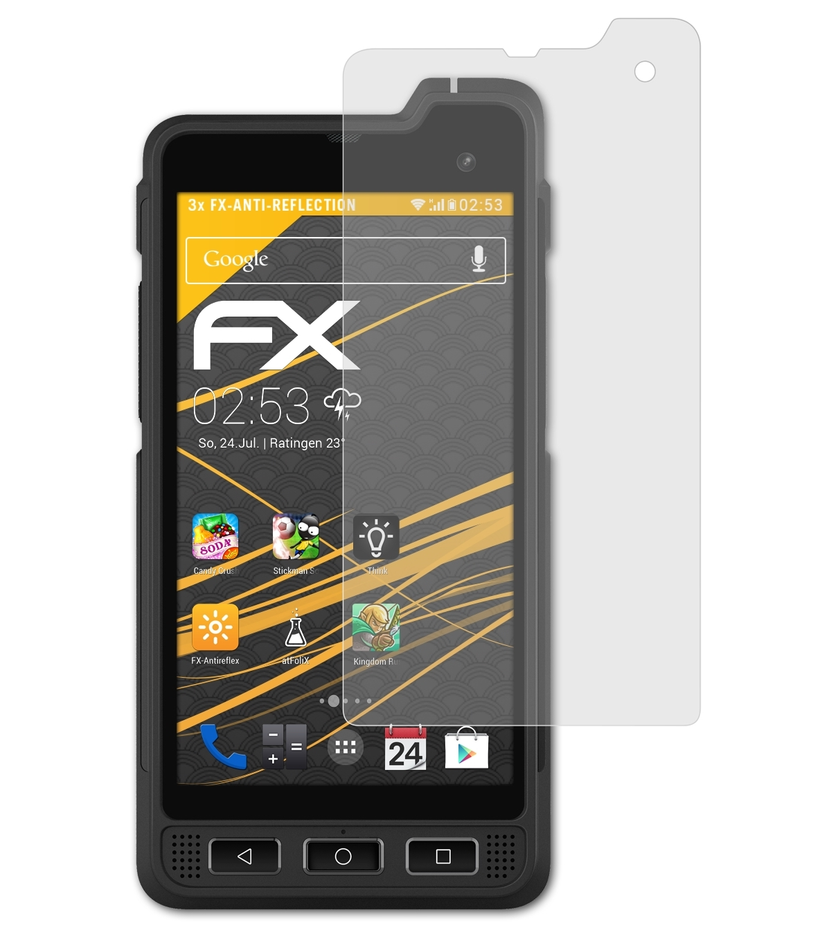 FX-Antireflex 3x Displayschutz(für XP8) Sonim ATFOLIX