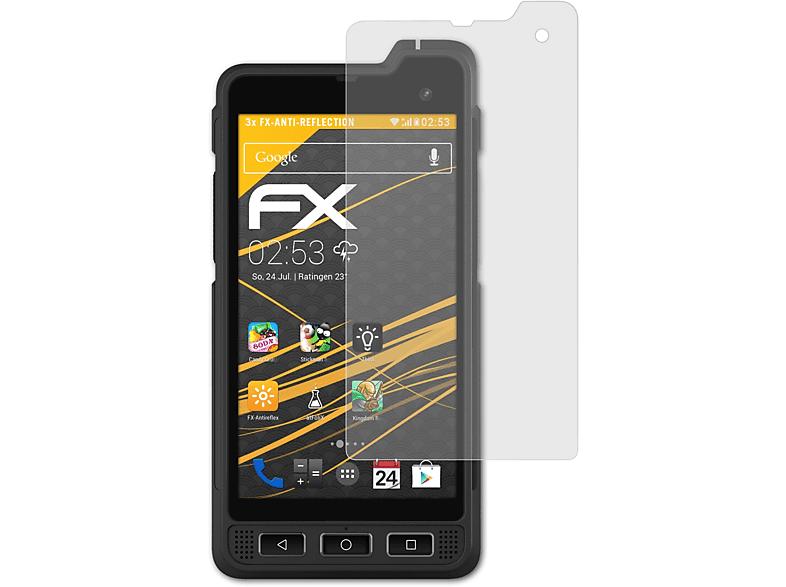 ATFOLIX 3x FX-Antireflex Displayschutz(für Sonim XP8)