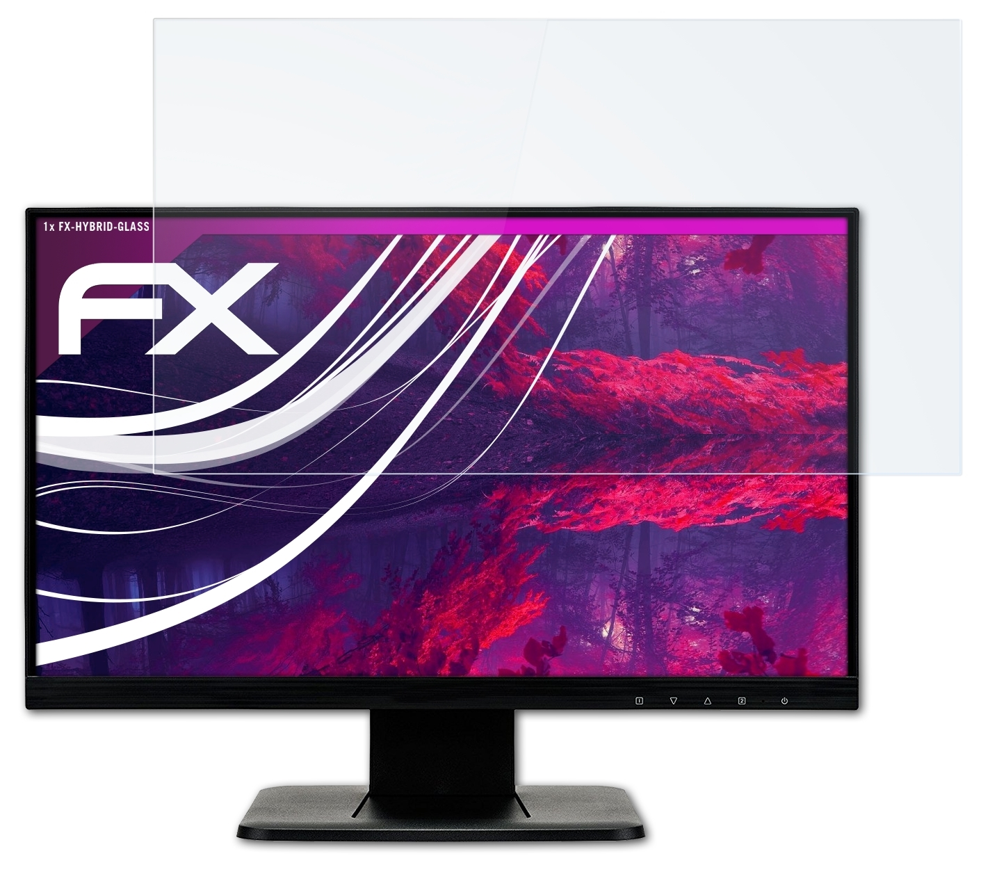 ATFOLIX FX-Hybrid-Glass Schutzglas(für Iiyama T2252MSC-B1) Prolite