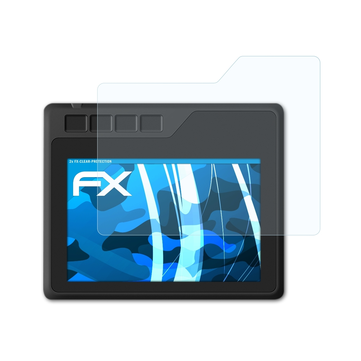 S620) ATFOLIX Gaomon FX-Clear 2x Displayschutz(für