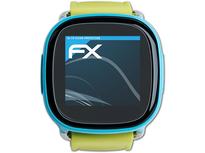 ATFOLIX 3x FX-Clear Displayschutz(für XPlora Kids) | Smartwatch Schutzfolien & Gläser