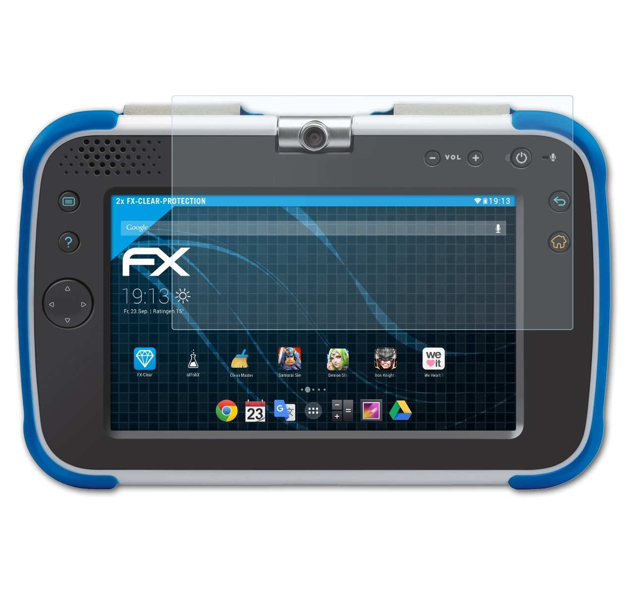 ATFOLIX 2x MAX Storio 2.0) FX-Clear VTech Displayschutz(für XL