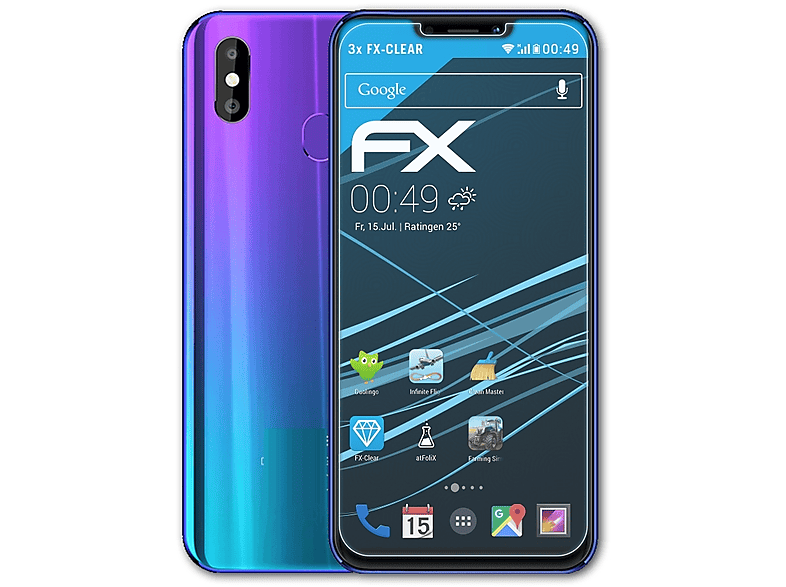 FX-Clear 3x Displayschutz(für Meiigoo S9) ATFOLIX