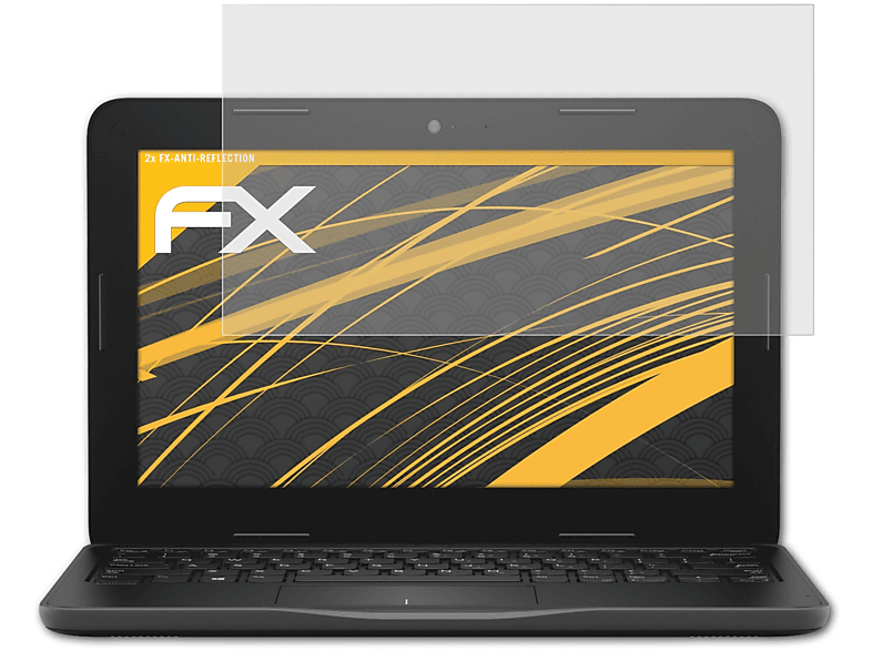 ATFOLIX 2x Displayschutz(für Dell FX-Antireflex Latitude 3190)