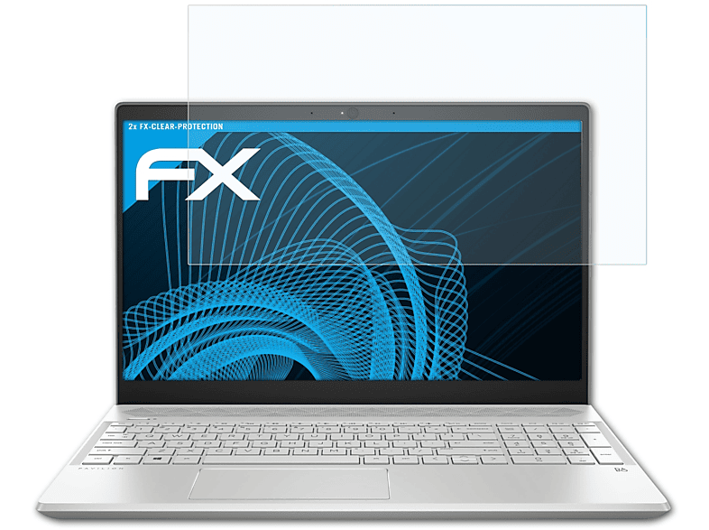 ATFOLIX 2x FX-Clear Displayschutz(für HP Pavilion 15-cs0301ng)