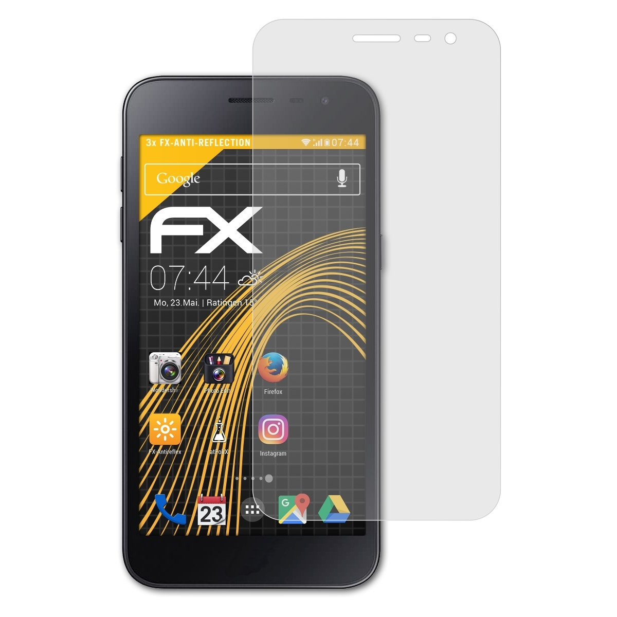 Displayschutz(für Galaxy Pure) FX-Antireflex 3x J2 ATFOLIX Samsung