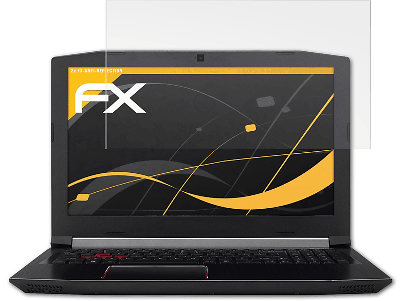 ATFOLIX 2x FX-Antireflex Displayschutz(für Acer Predator Helios (17 300 inch))