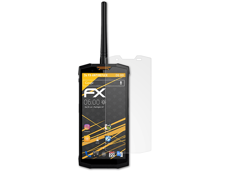 3x Displayschutz(für FX-Antireflex S80) ATFOLIX Doogee