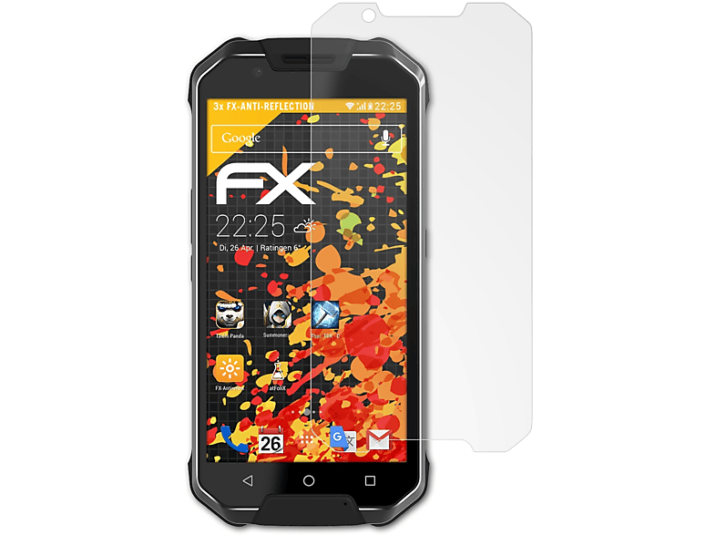 ATFOLIX 3x FX-Antireflex Displayschutz(für AGM X2 SE)