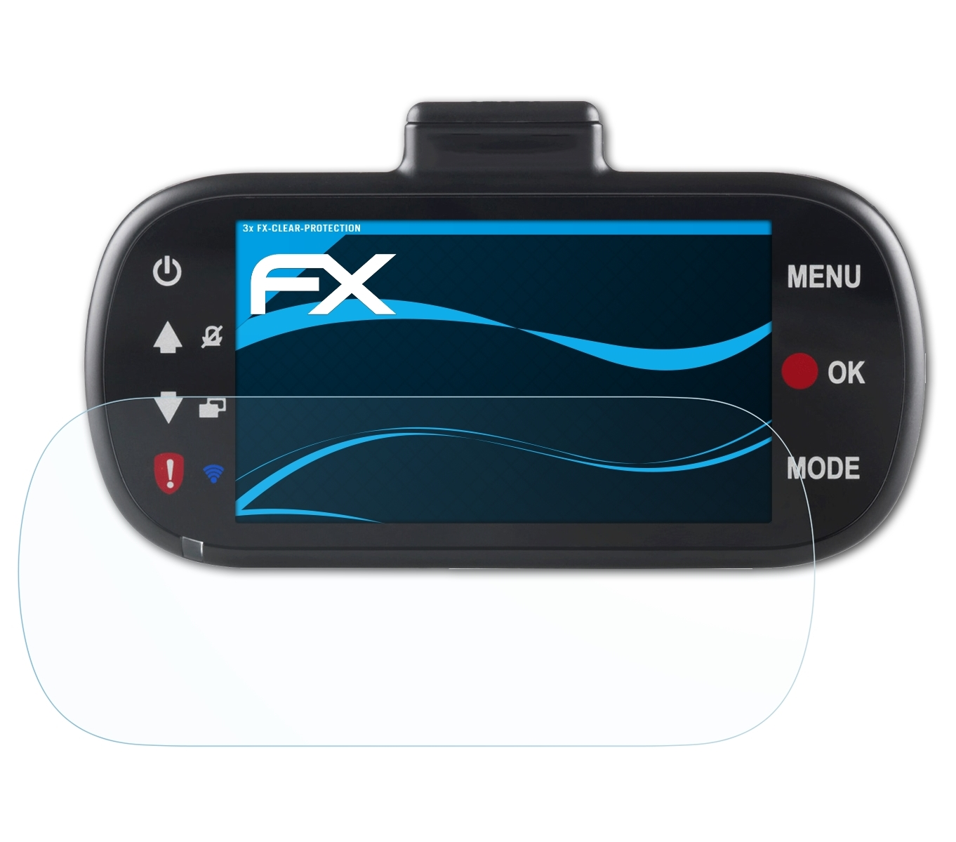 ATFOLIX 3x FX-Clear Displayschutz(für Nextbase 412GW)